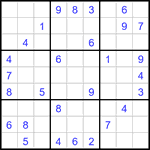 Судоку 9х9 #3439 средний