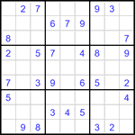 Судоку 9х9 #3442 средний