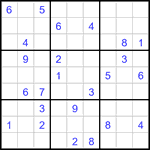 Судоку 9х9 #3443 средний