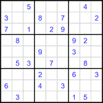 Судоку 9х9 #3444 средний