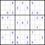 Судоку 9х9 #3445 средний