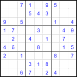 Судоку 9х9 #3447 средний