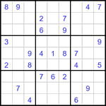 Судоку 9х9 #3448 средний