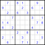 Судоку 9х9 #3450 средний