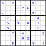 Судоку 9х9 #3451 средний