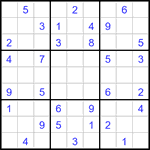 Судоку 9х9 #3453 средний