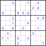 Судоку 9х9 #3456 средний