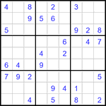 Судоку 9х9 #3464 средний