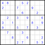 Судоку 9х9 #3470 средний