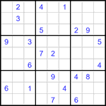 Судоку 9х9 #3430 трудный