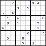 Судоку 9х9 #3431 трудный