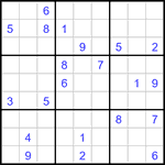 Судоку 9х9 #3440 трудный