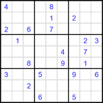 Судоку 9х9 #3442 трудный