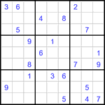 Судоку 9х9 #3446 трудный