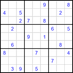 Судоку 9х9 #3447 трудный