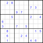 Судоку 9х9 #3450 трудный