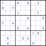 Судоку 9х9 #3452 трудный