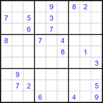 Судоку 9х9 #3456 трудный