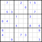 Судоку 9х9 #3461 трудный