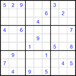 Судоку 9х9 #3463 трудный