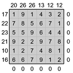 Кросс-число 6х6 #1 легкий