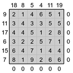 Кросс-число 6х6 #3 легкий