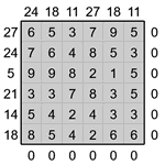 Кросс-число 6х6 #9 легкий