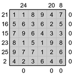 Кросс-число 6х6 #5 трудный