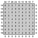 Кросс-число 9х9 #1 легкий