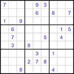 Судоку 9х9 #3420 очень трудный