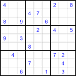 Судоку 9х9 #3422 очень трудный