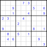 Судоку 9х9 #3426 очень трудный