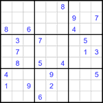 Судоку 9х9 #3427 очень трудный