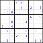 Судоку 9х9 #3430 очень трудный
