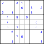 Судоку 9х9 #3432 очень трудный