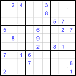 Судоку 9х9 #3434 очень трудный