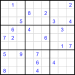 Судоку 9х9 #3435 очень трудный