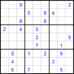 Судоку 9х9 #3437 очень трудный