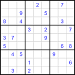 Судоку 9х9 #3442 очень трудный