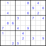 Судоку 9х9 #3443 очень трудный