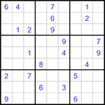 Судоку 9х9 #3444 очень трудный