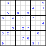 Судоку 9х9 #3447 очень трудный