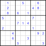 Судоку 9х9 #3449 очень трудный