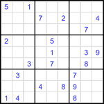 Судоку 9х9 #3456 очень трудный