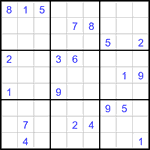 Судоку 9х9 #3460 очень трудный