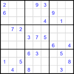 Судоку 9х9 #3463 очень трудный