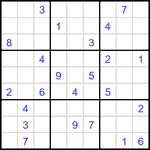 Судоку 9х9 #3464 очень трудный