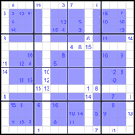 Виндоку 16х16 #18 трудный