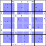 Виндоку 16х16 #16 очень трудный