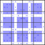 Виндоку 16х16 #17 очень трудный